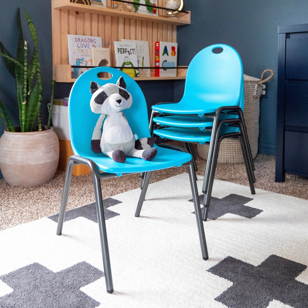 Kid's Stacking Chairs-4 Pack - Prioka