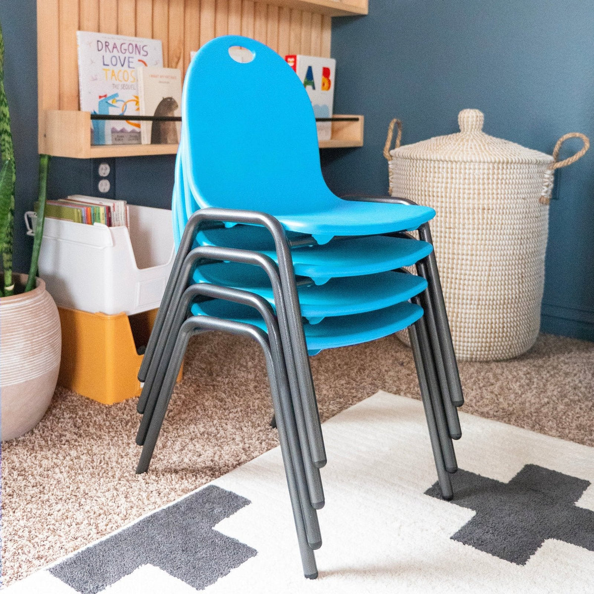 Kid's Stacking Chairs-4 Pack - Prioka