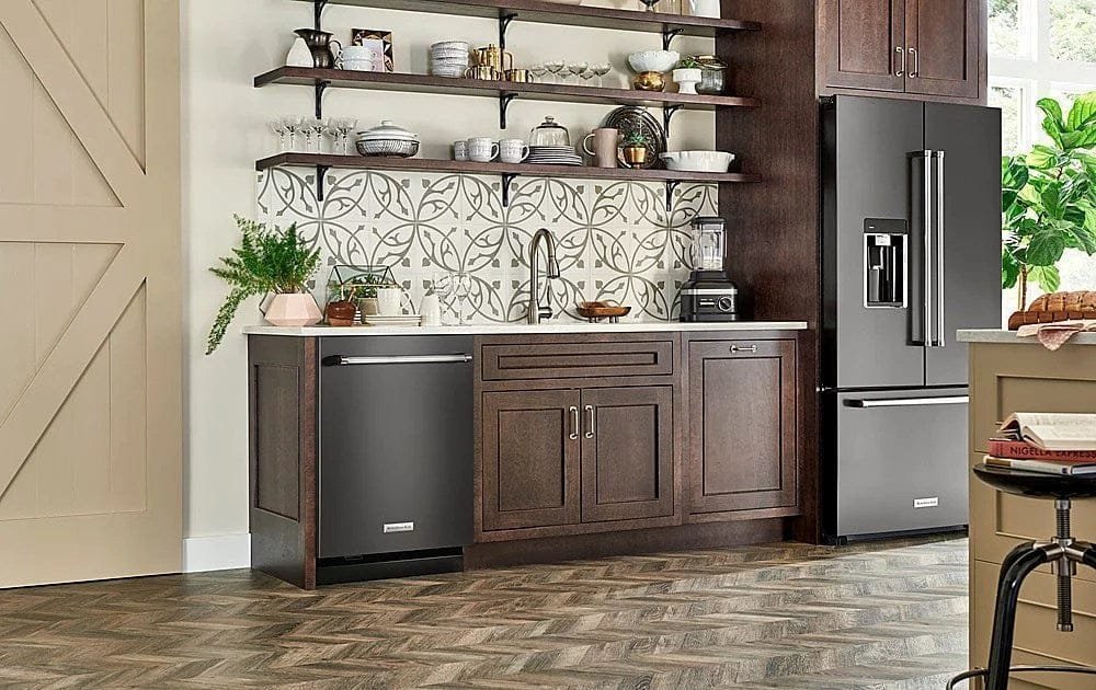 KitchenAid – Top Control Built-In Dishwasher with Stainless Steel Tub, FreeFlex Third Rack, 44dBA – Black stainless steel - Prioka