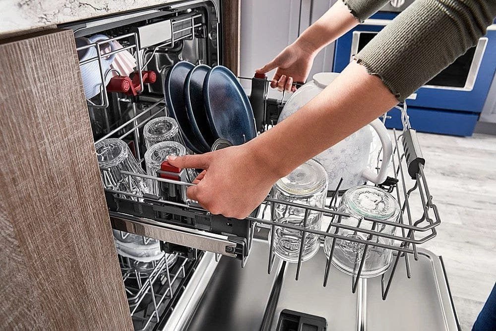 KitchenAid – Top Control Built-In Dishwasher with Stainless Steel Tub, FreeFlex Third Rack, 44dBA – Black stainless steel - Prioka