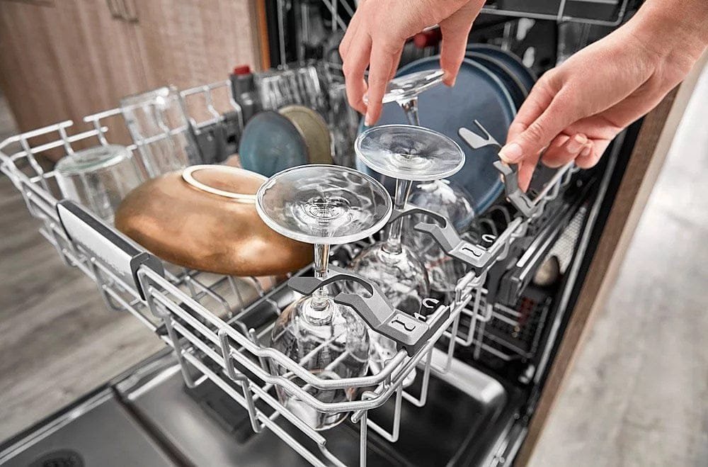 KitchenAid – Top Control Built-In Dishwasher with Stainless Steel Tub, FreeFlex Third Rack, 44dBA – Black stainless steel - Prioka