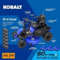 Kobalt Crossover Electric Lawns Tractors KT 5680-06 - Prioka