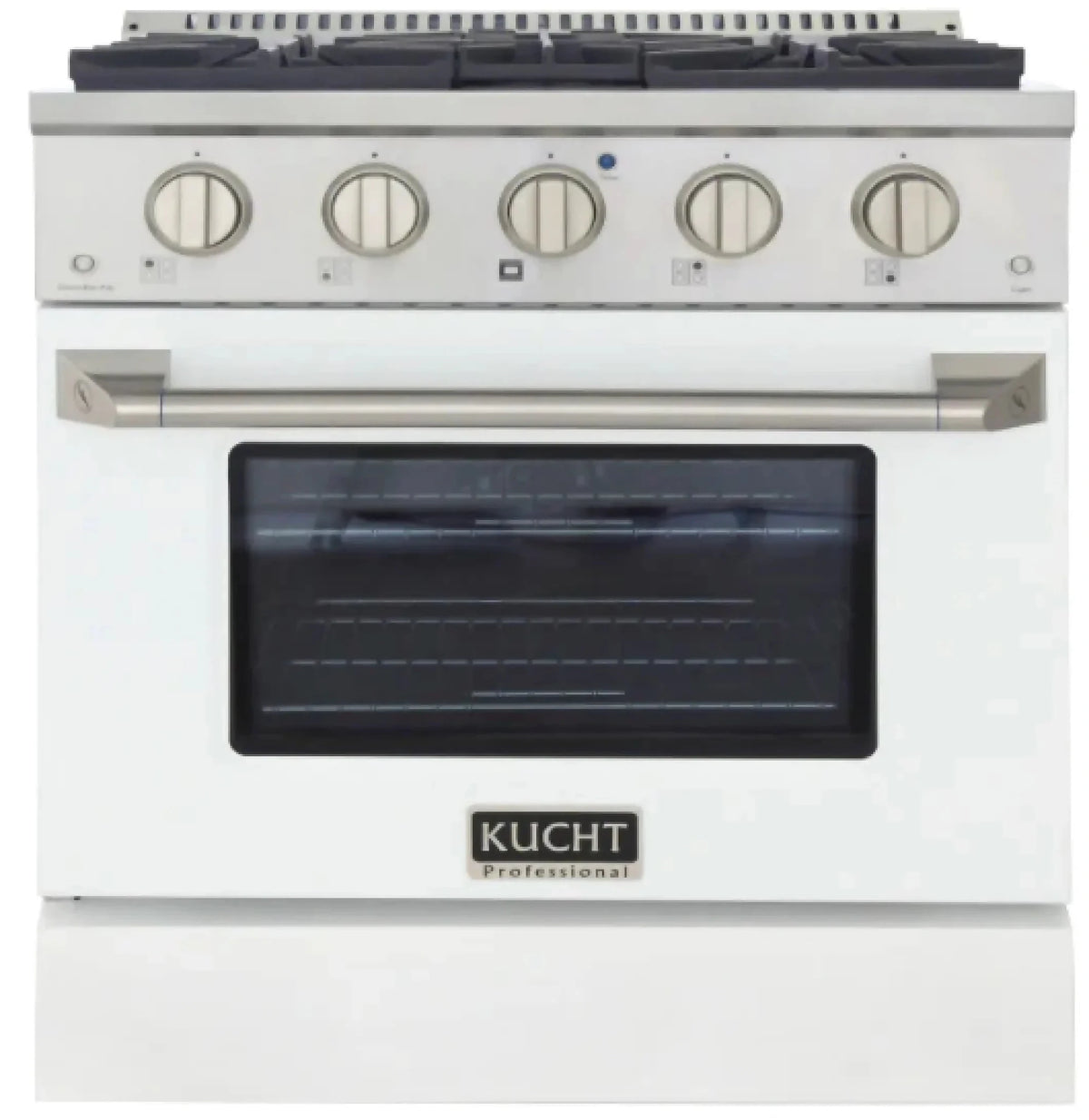 Kucht Professional 30-Inch 4.2 cu. ft. Gas Range with Convection Oven in Titanium - Prioka
