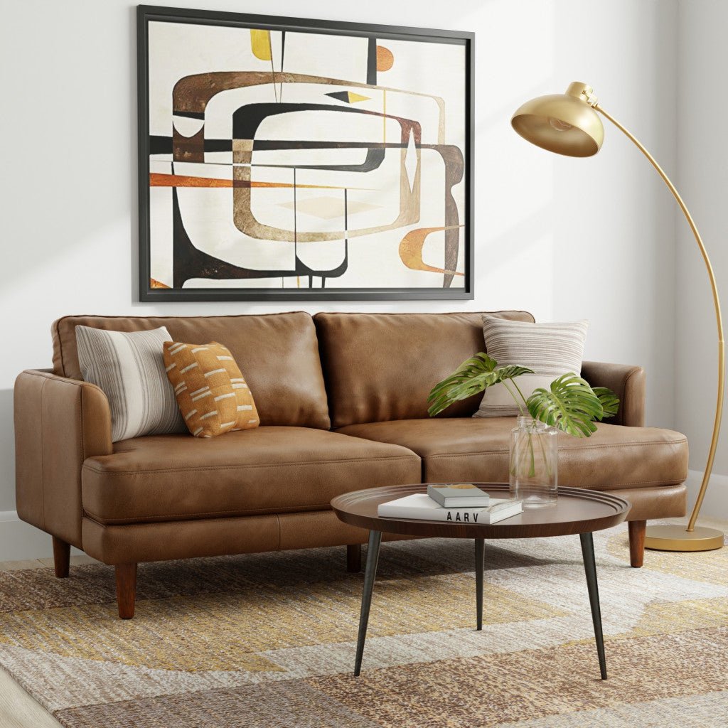 Lennox Leather Sofa – Brown - Prioka