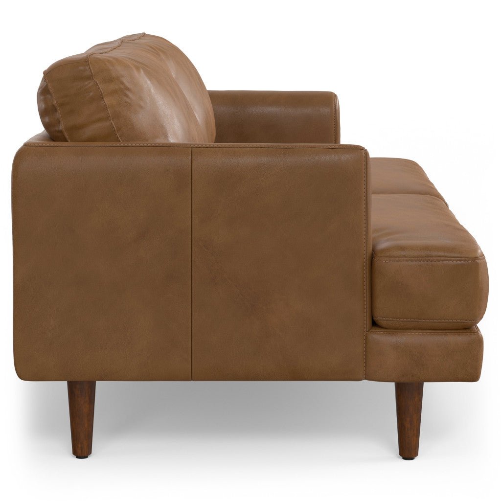 Lennox Leather Sofa – Brown - Prioka