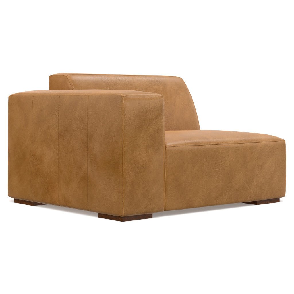 Lennox Leather Sofa with Ottoman – Sienna - Prioka