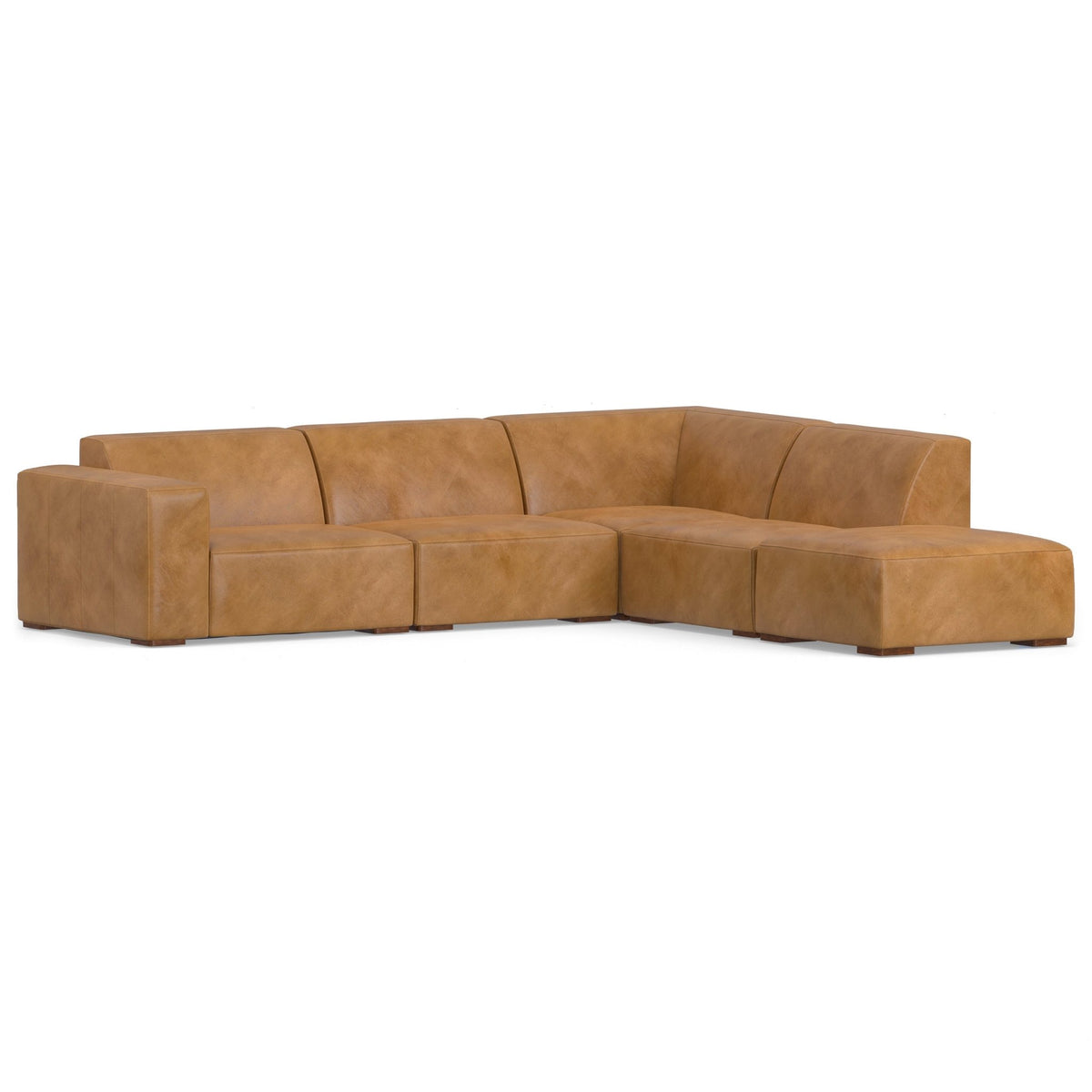 Lennox Leather Sofa with Ottoman – Sienna - Prioka