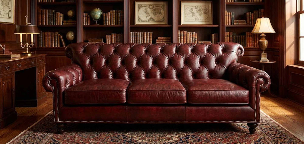 Leopold Leather Sofa - Prioka