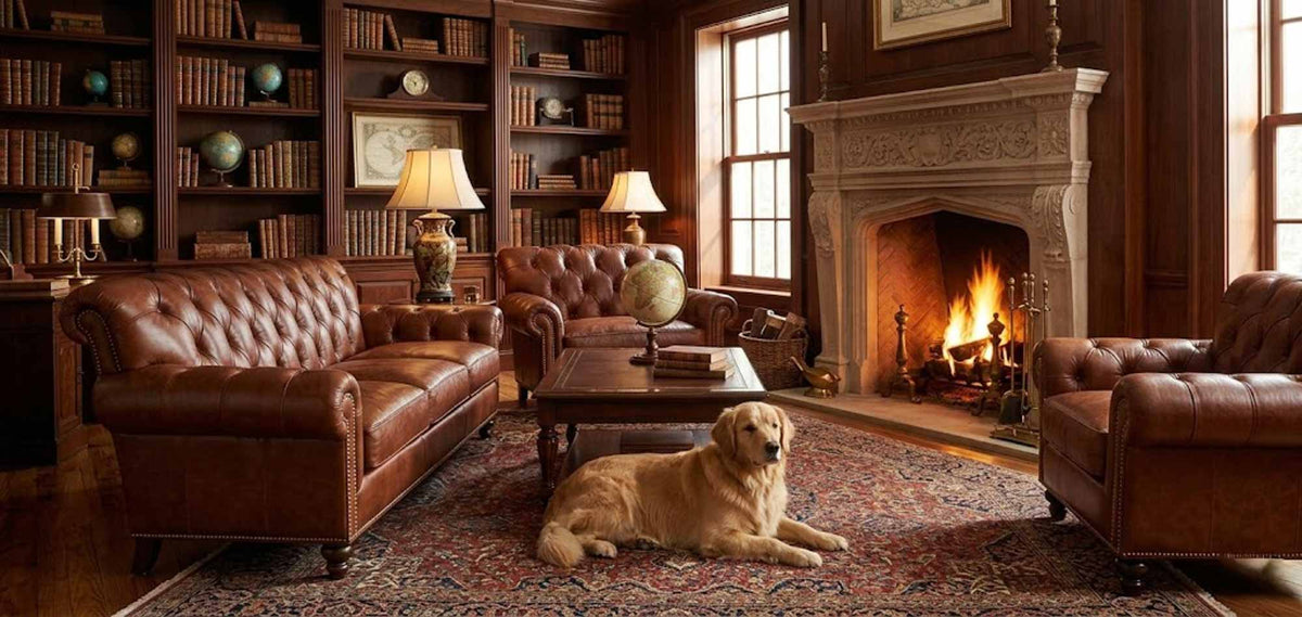Leopold Leather Sofa - Prioka