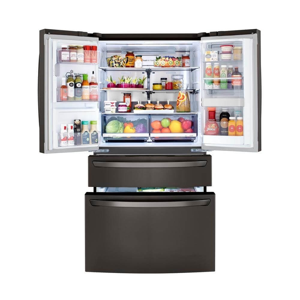 Lg 30 cu. ft. 36 Inch Wide French Door Refrigerator Stainless Steel - Prioka
