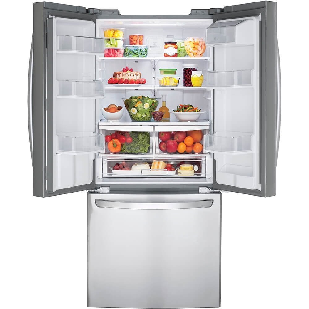 LG LFDS22520S 22 Cu. Ft. Stainless French Door Refrigerator - Prioka