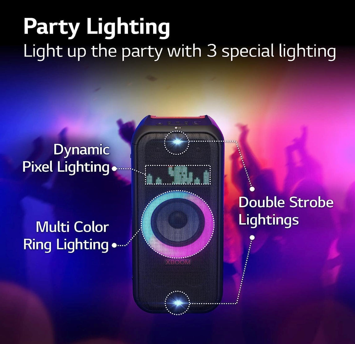 LG XBOOM XL7 Portable Tower Speaker 250W Pixel LED Lighting 20 Hrs Battery XL7S - Prioka