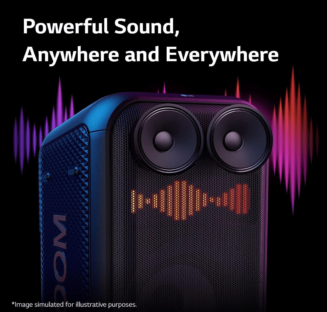 LG XBOOM XL7 Portable Tower Speaker 250W Pixel LED Lighting 20 Hrs Battery XL7S - Prioka