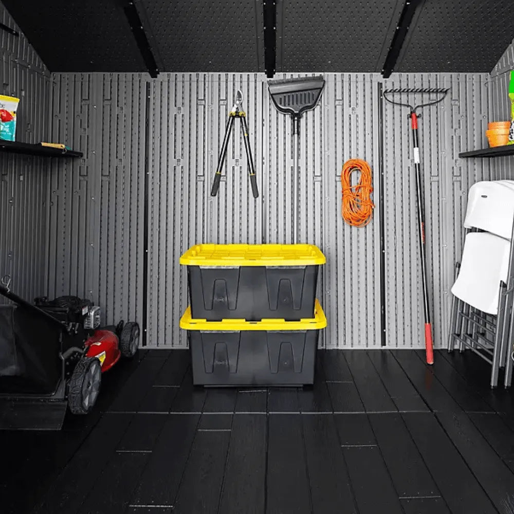 Lifetime 10 ft. x 8 ft. Outdoor Storage Shed, Gray - Prioka