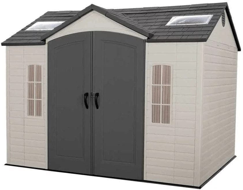 Lifetime 10′ x 8′ Outdoor Storage Shed with Carriage Doors Foundation and Installation Included. - Prioka