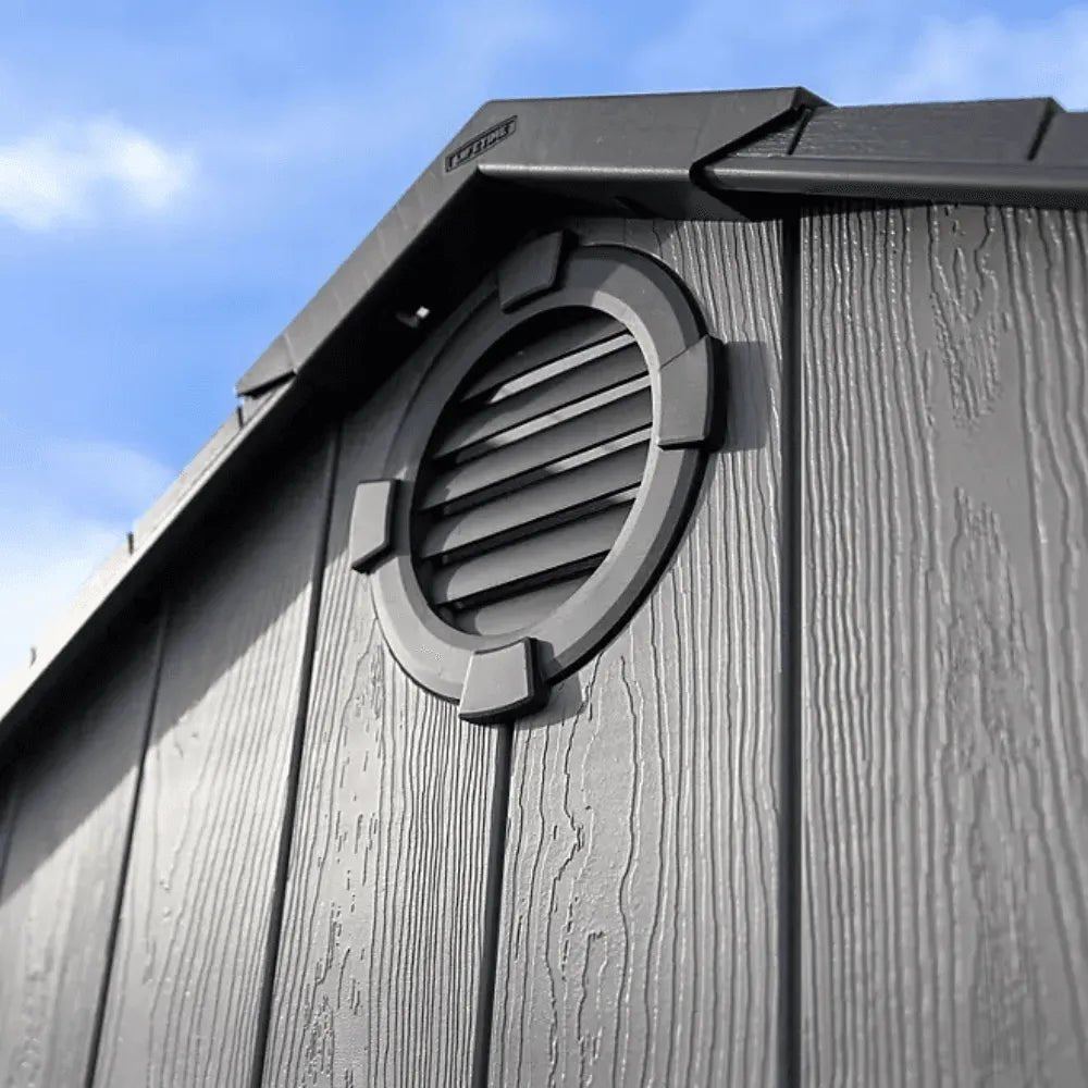 Lifetime 15 ft. x 8 ft. Dual Entry Outdoor Storage Shed, Gray - Prioka