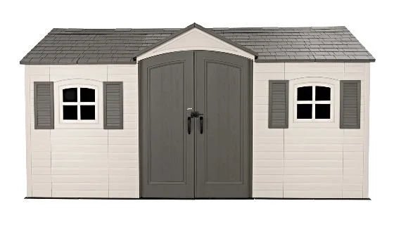 Lifetime Legacy 15×8 Plastic Storage Shed Kit w/ Floors - Prioka