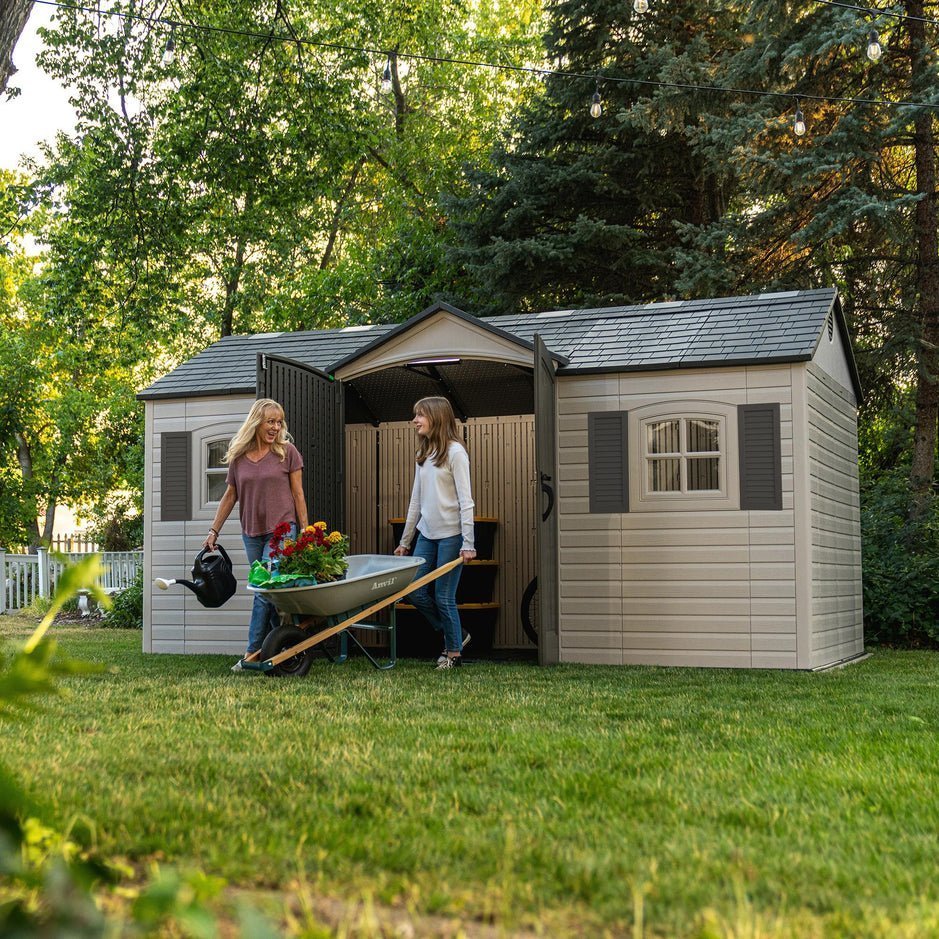 Lifetime Legacy 15 ft x 8 ft Outdoor Storage Shed – 60465
