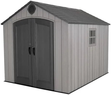 Lifetime Outdoor Storage Shed, 8 x 10 Foot, Grays - Prioka