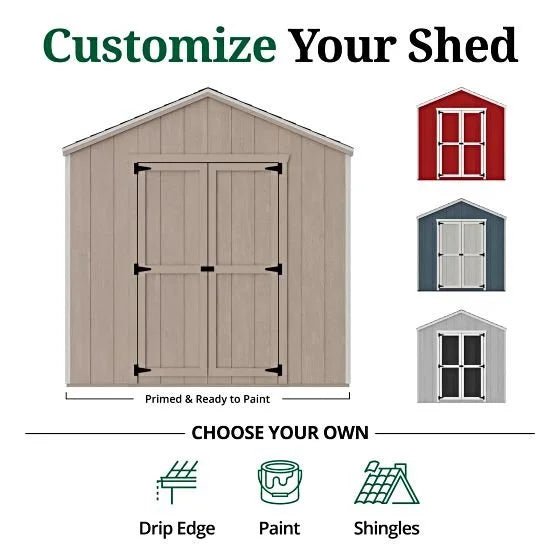 Little Cottage Co. Pre-Cut 12×12 Value Gable Shed Kits - Prioka
