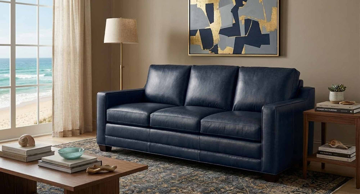 Loftin Leather Sofa - Prioka