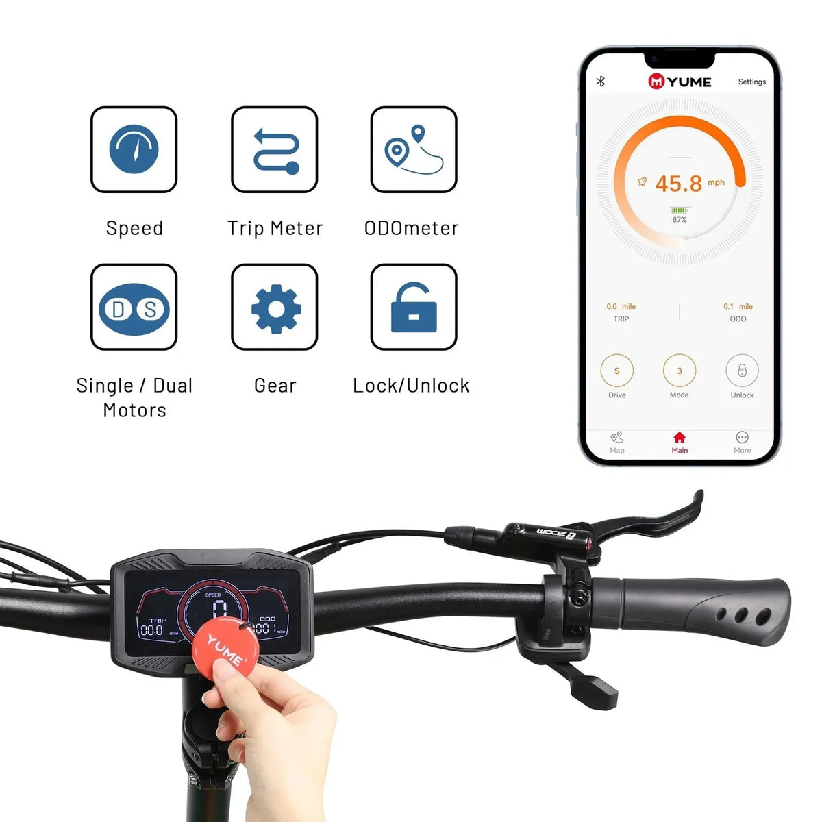 M YUME SCOOTER Y11+ Dual Motors 6000W 50 Miles Long Range and 50 mph Fastests Electric Scooters for Adults - Prioka
