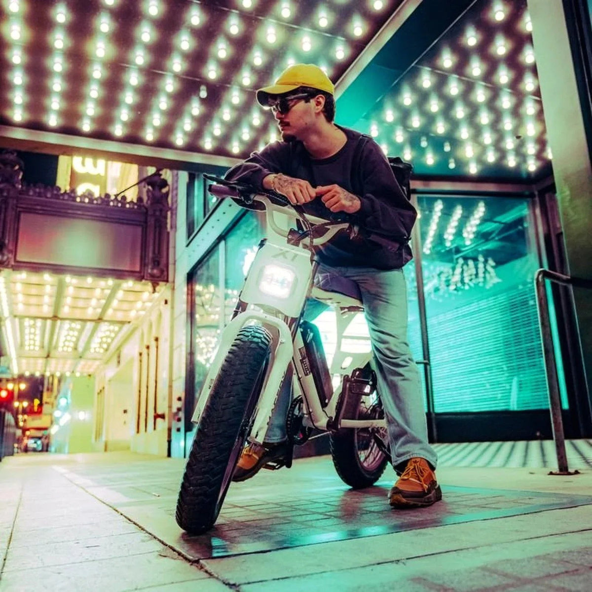 Macfox X1S x Bs.zay Special Edition Electric Bike – Retro Moped Style Fat-Tire E-Bike - Prioka