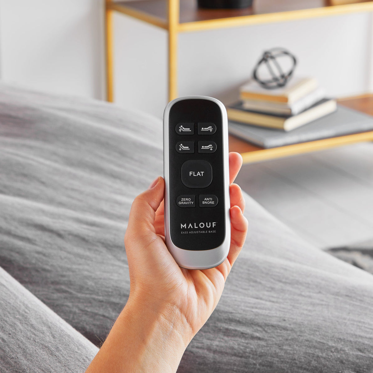 Malouf E455 Smart Adjustable Bed Base - Independent Head & Foot Tilt - Prioka