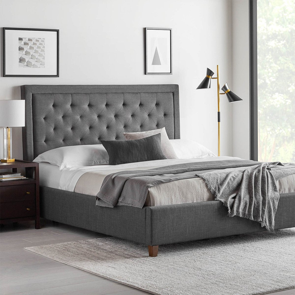 Malouf Eastman Platform Bed Base - Prioka