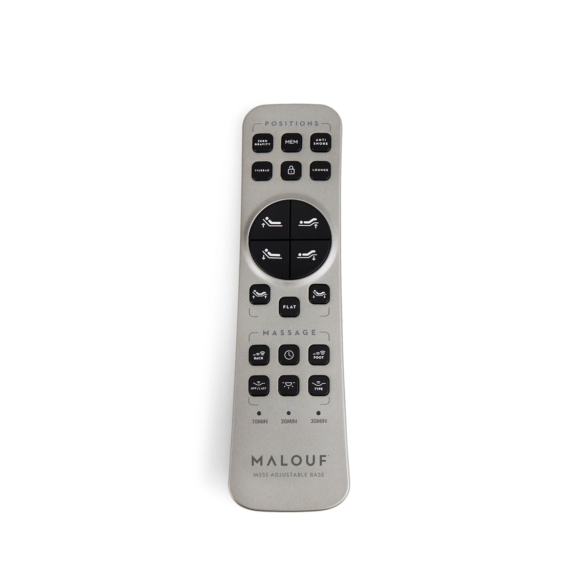 Malouf M555 Smart Adjustable Bed Base - App-Controlled with Dual Massage - Prioka