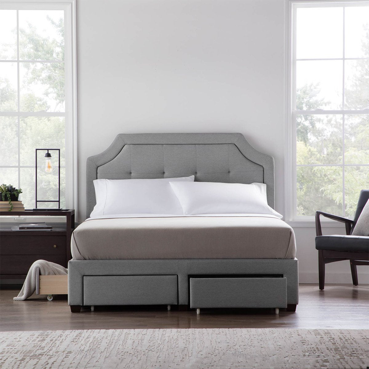 Malouf Watson Platform Bed Base - Prioka