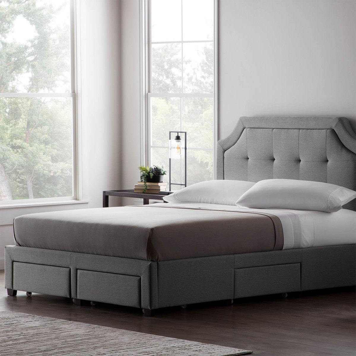 Malouf Watson Platform Bed Base - Prioka