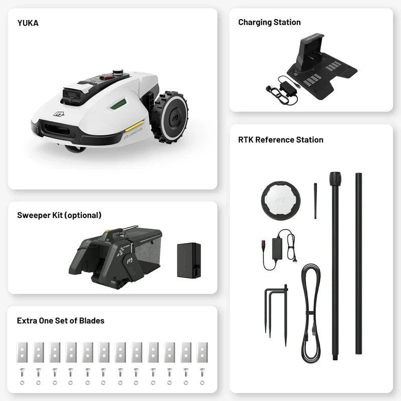 MAMMOTION YUKA Perimeter Wire Free Robot Lawn Mower - Prioka
