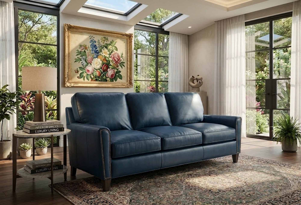 Manning Leather Sofa - Prioka