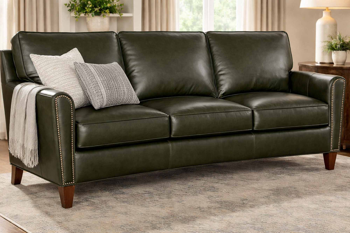Manning Leather Sofa - Prioka