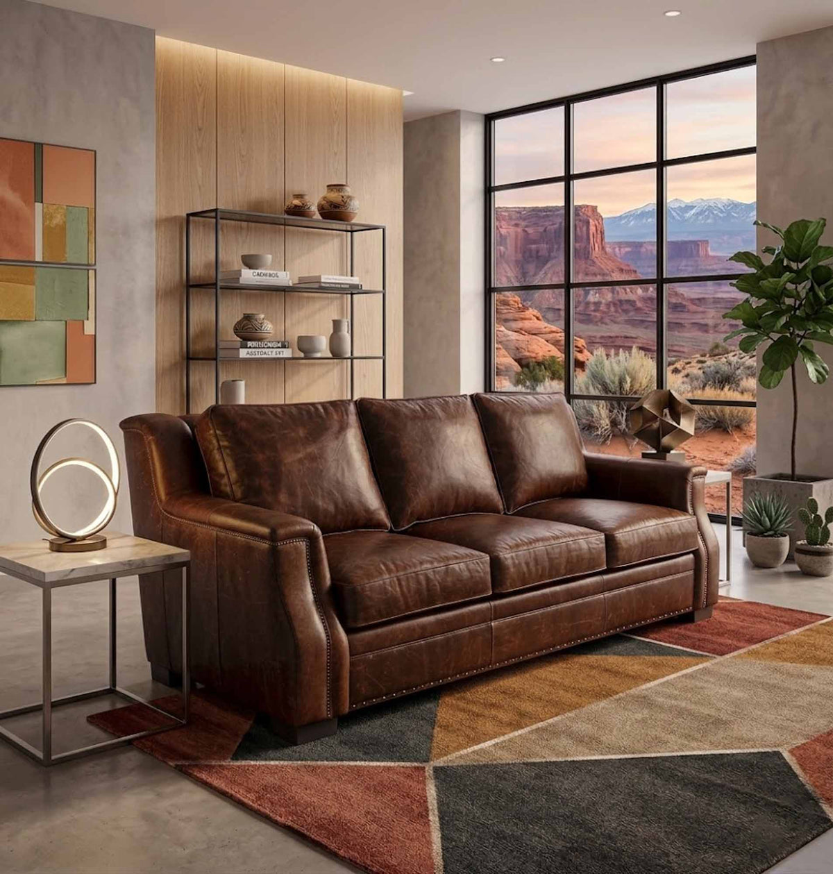 Mario Leather Sofa - Prioka