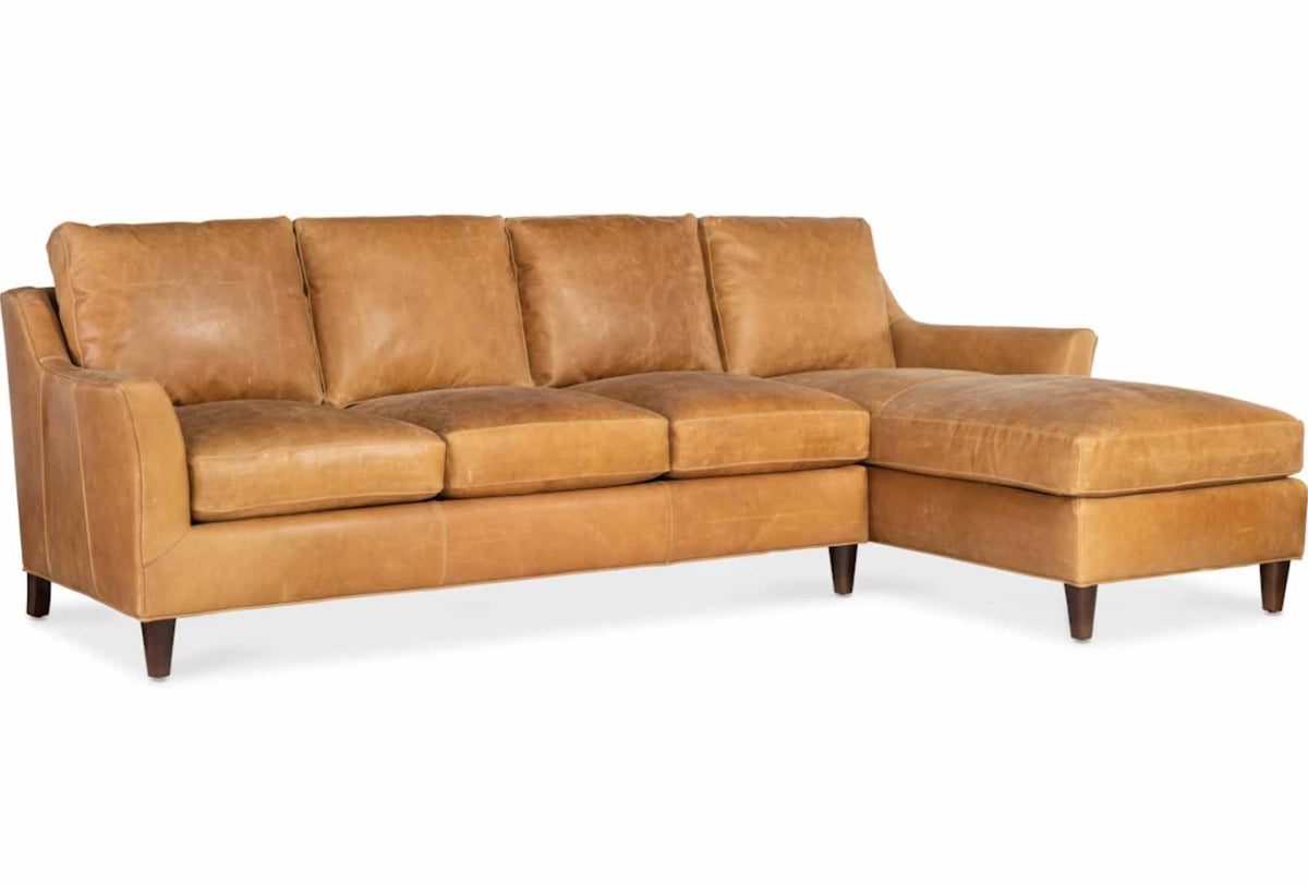 Marleigh Leather Sofa With Chaise - Prioka