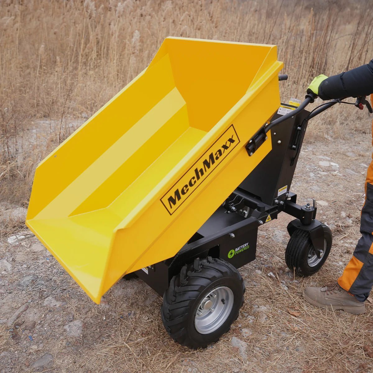 MechMaxx 1100 lb Electric Mini Dumper, 48V 1000W Brushless Motor – Model E50 - Prioka