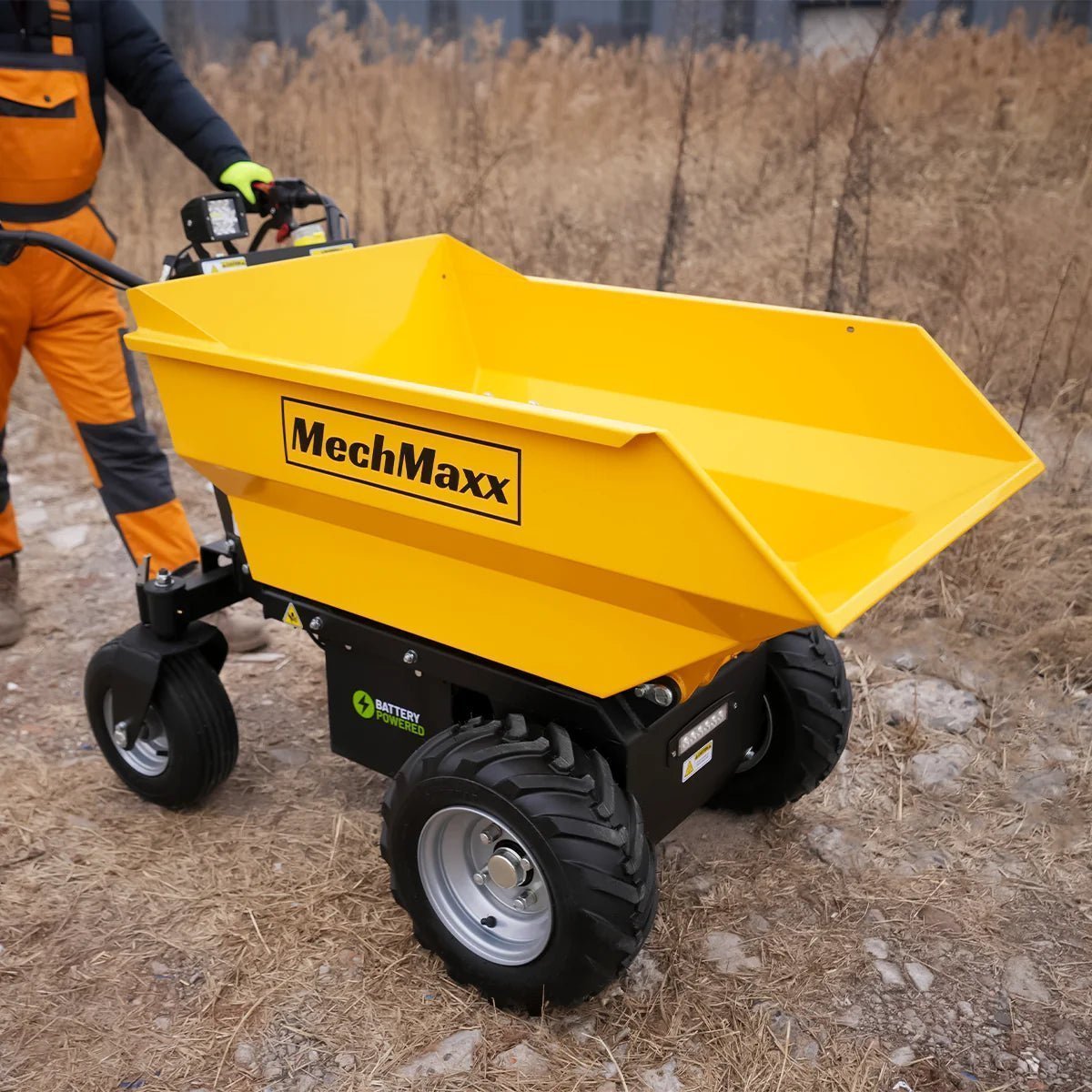 MechMaxx 1100 lb Electric Mini Dumper, 48V 1000W Brushless Motor – Model E50 - Prioka