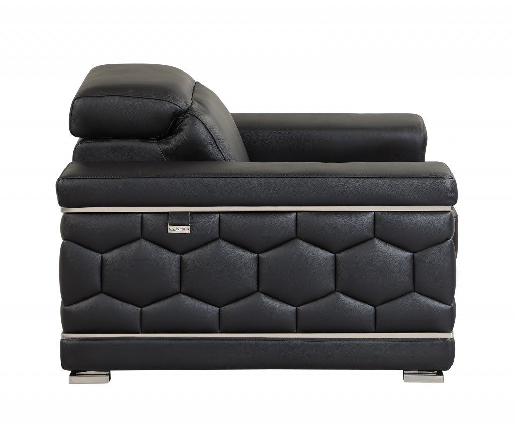 Milan Leather Seating Set – Black - Prioka