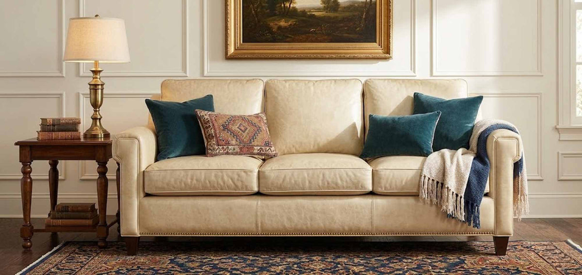 Millie Leather Sofa - Prioka