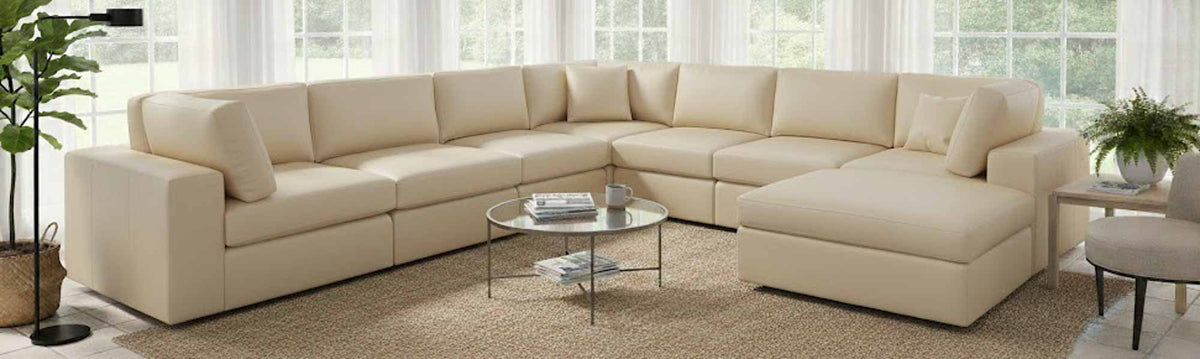 Mod Leather Sectional - Prioka