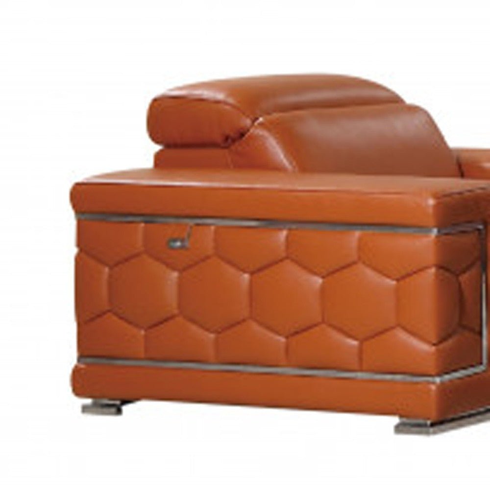 Monaco Leather Seating Set – Camel - Prioka