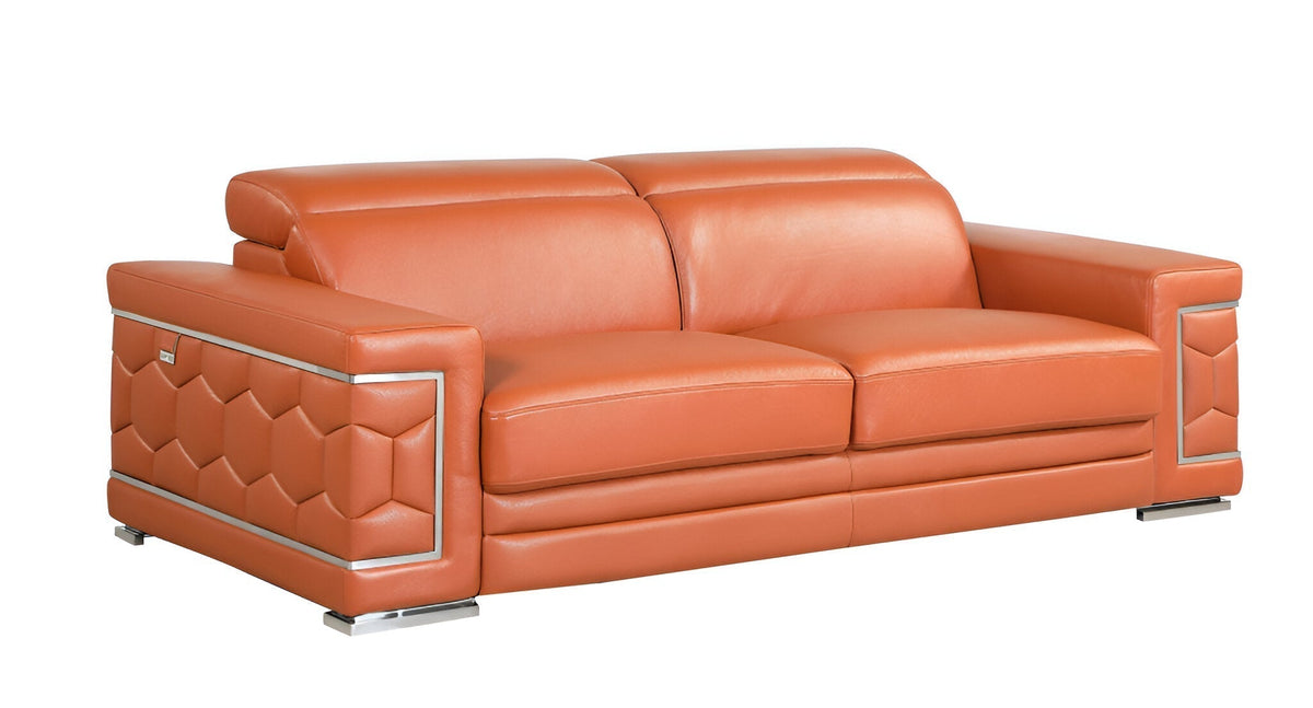 Monaco Leather Sofa – Camel - Prioka