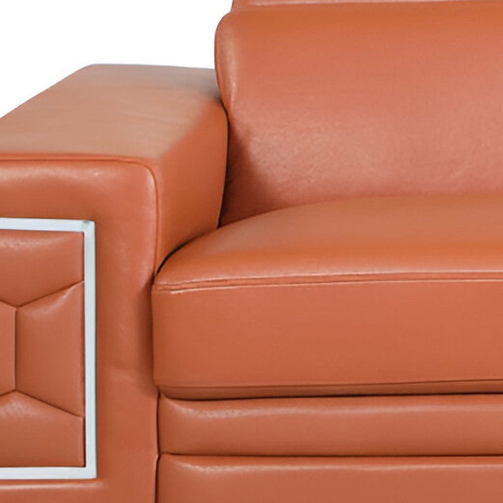 Monaco Leather Sofa – Camel - Prioka