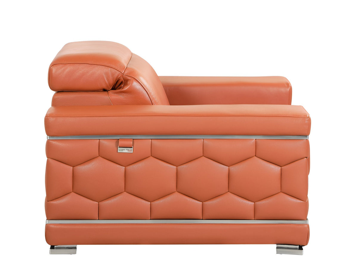 Monaco Leather Sofa – Camel - Prioka