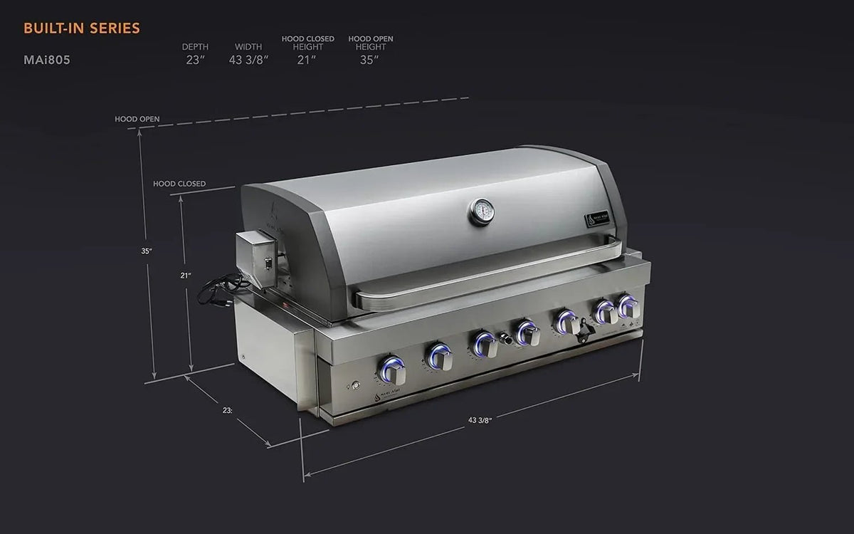 Mont Alpi 805 Built-In Gas Grills - Prioka