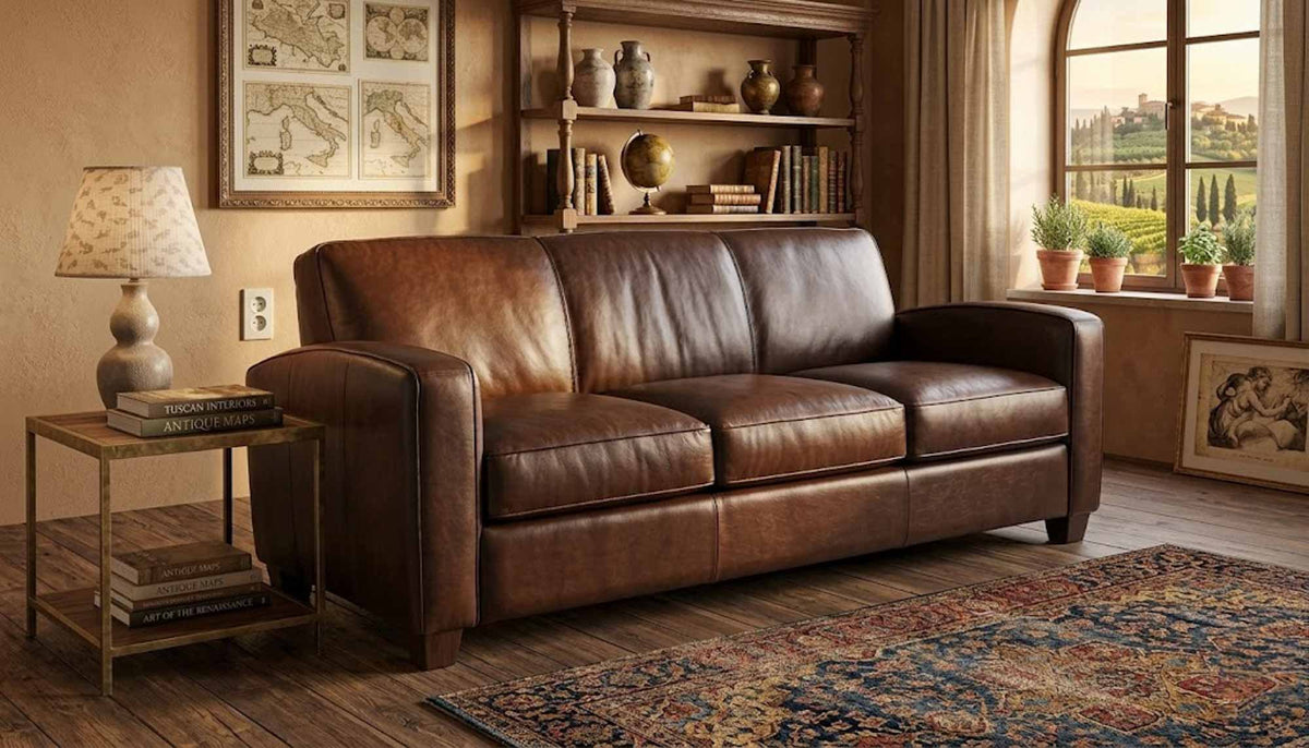 Montecito Leather Sofa - Prioka