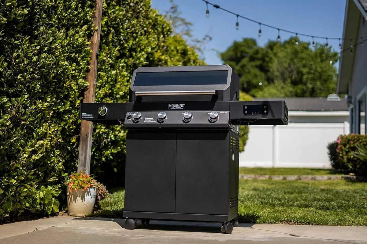Monument Grills Denali 425 Black Smart Tech Propane Gas Grills - Prioka
