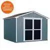 Handy Home Products Princeton 10 ft. x 10 ft. Wood Storage Shed